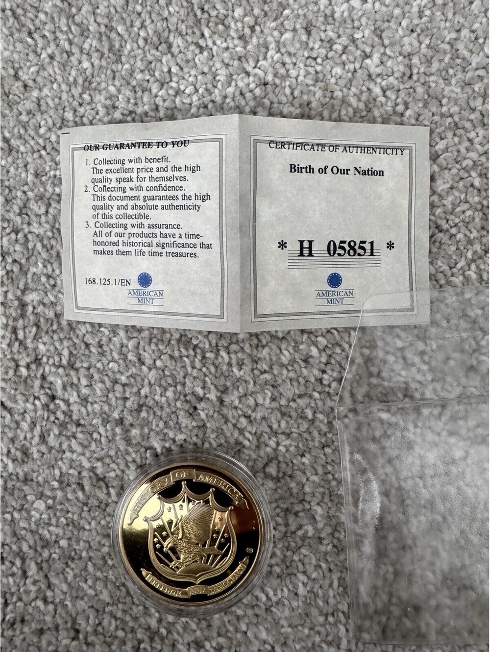 Symbols of Freedom Archival Collection Star Spangled Banner 24k Gold Plated Coin